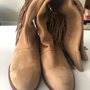 NWOT...Sam Edelman Leather Fringe Boots.